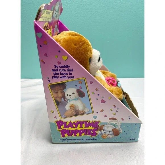 Vintage 90S 1994 Tyco Plush Puppy‎ Pals - Cuddly Companion for All Ages